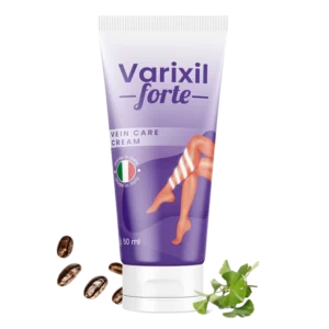 um pote de creme do varixil na cor roxa