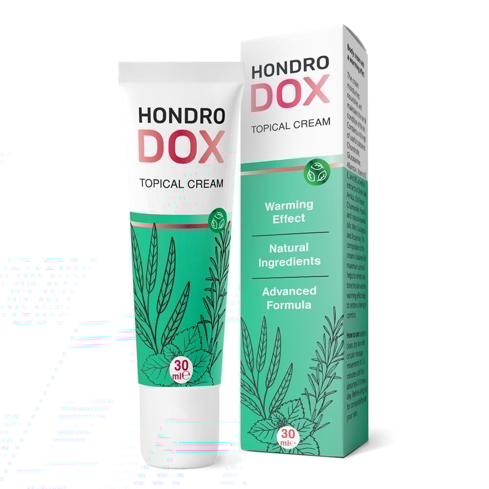 Creme cosmético Hondrodox com extratos naturais para uso tópico diário