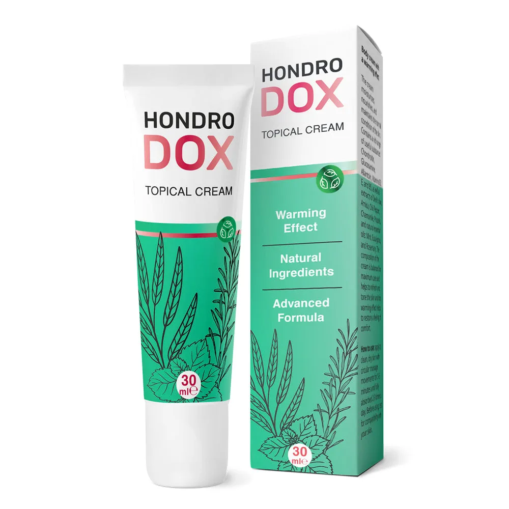 Creme cosmético Hondrodox com extratos naturais para uso tópico diário