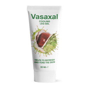 Embalagem do gel tópico Vasaxal com extratos naturais para pernas cansadas