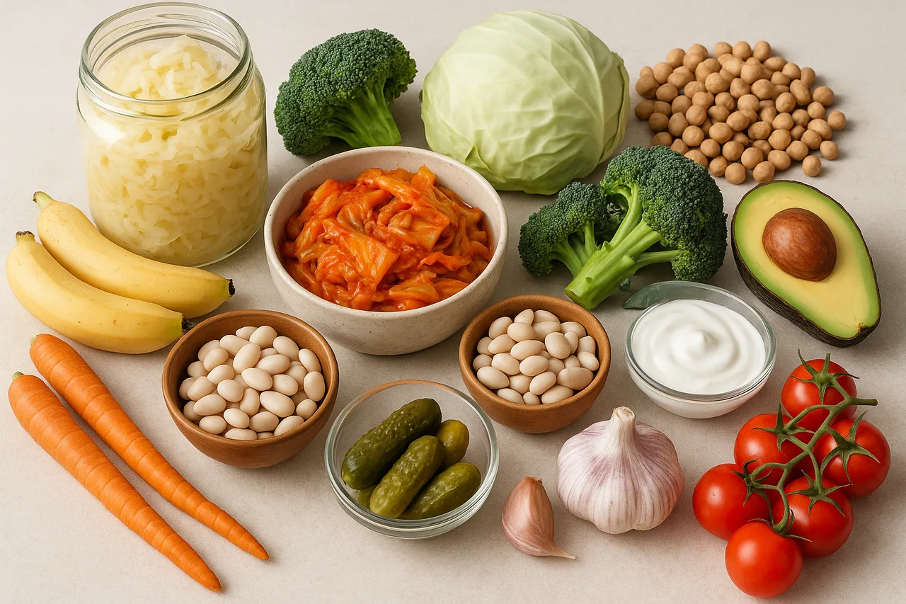 Alimentos fermentados e fibras para saúde intestinal